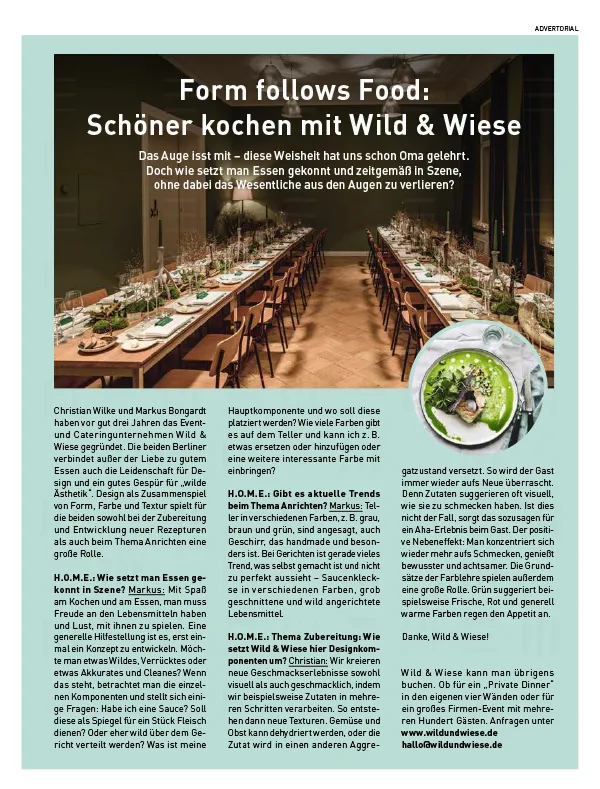 H.O.M.E. Magazin – Advertorials