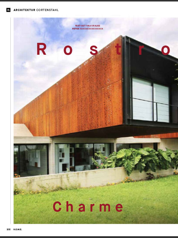 H.O.M.E. Magazin – Rostroter Charme
