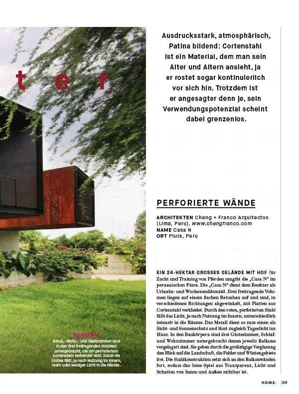 H.O.M.E. Magazin – Rostroter Charme