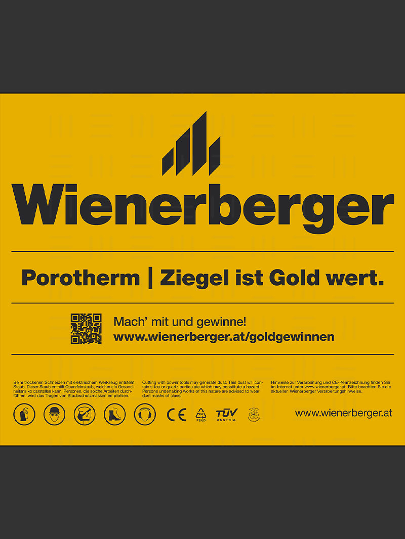 Ziegel ist Gold wert. Folie