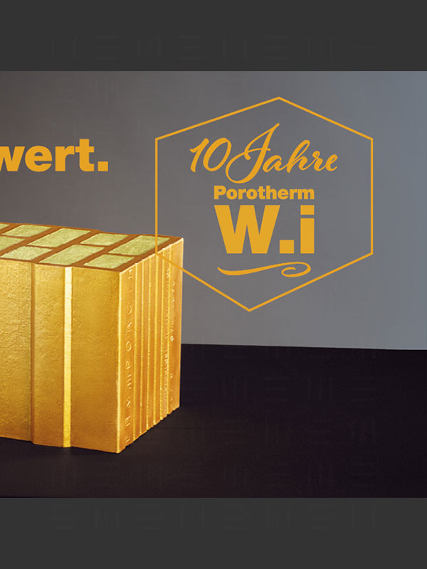 Ziegel ist Gold wert. Banner